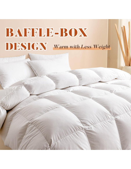 Edredón King Cosybay de Plumas y Fibra de Pato 269x229 cm