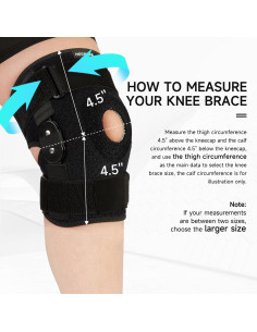 Faja de Rodilla Soporte Hocafer Talla Grande 2XL-3XL Alivio Dolor 2