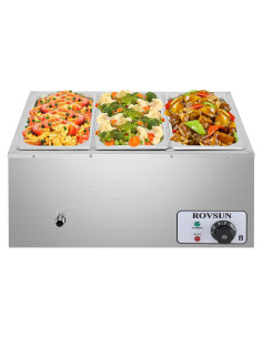 Calentador de Comida Eléctrico ROVSUN 21QT Acero Inoxidable