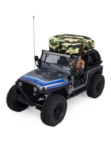 Tienda de Techo Plegable RC Powmok para Crawler 1/8 1/10 Camuflaje
