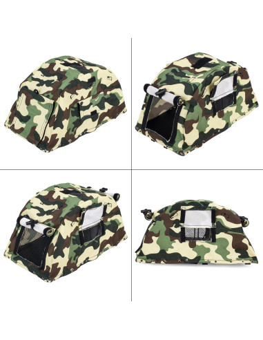 Tienda de Techo Plegable RC Powmok para Crawler 1/8 1/10 Camuflaje