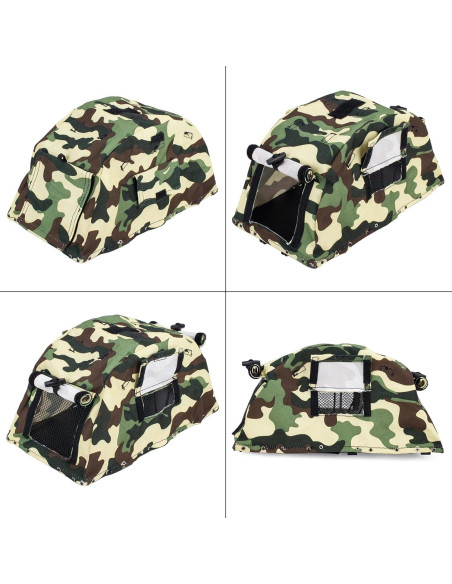 Tienda de Techo Plegable RC Powmok para Crawler 1/8 1/10 Camuflaje