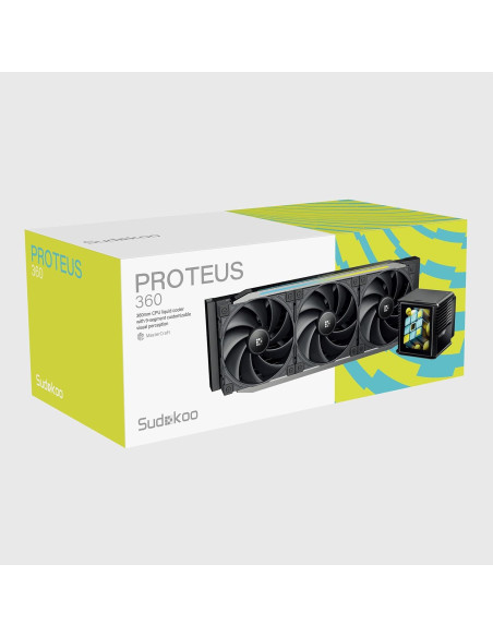 Enfriador de CPU Líquido AIO Sudokoo PROTEUS 360mm LCD