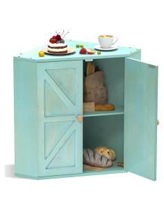 Caja de Pan Esquinera Trironsun 2 Capas 42.9x28.4x41.9cm Azul