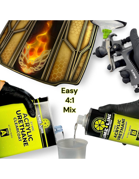 LiME LiNE 2K Clearcoat Brillante 4.73L - Capa Transparente Automotriz