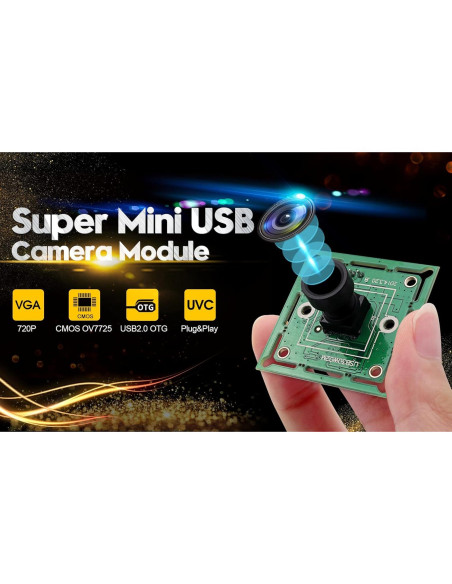 Cámara USB ELP VGA 100 Grados Gran Angular 480P 60fps