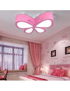 Lámpara de Techo LED Rosa Mariposa DEIGEHJRE 50x40 cm 2