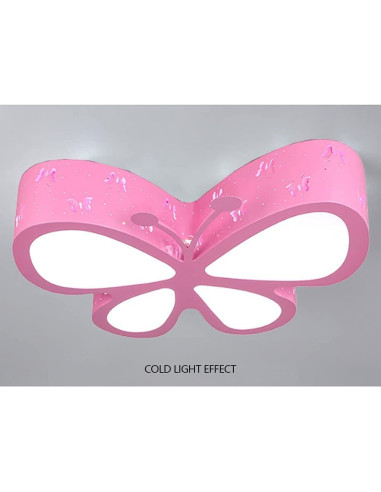 Lámpara de Techo LED Rosa Mariposa DEIGEHJRE 50x40 cm