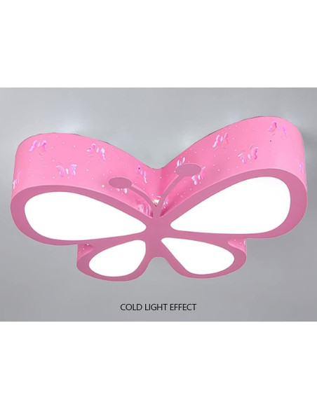 Lámpara de Techo LED Rosa Mariposa DEIGEHJRE 50x40 cm