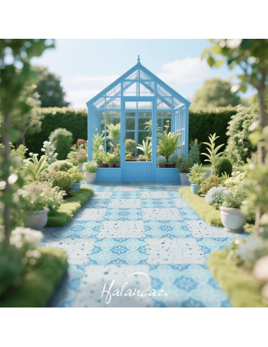 Azulejos de Suelo para Casa de Muñecas Halandar 32pcs Doble Cara