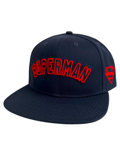 Gorra Estructurada Superman 6 Paneles Visera Plana Unisex