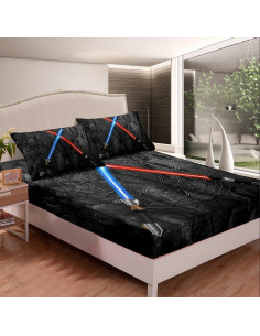 Juego de Sábanas Completo Castle Fairy 4 Piezas Microfibra 2