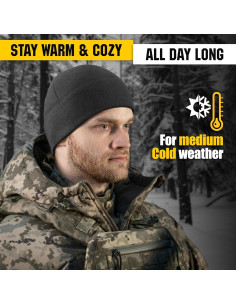 Gorro Táctico Militar M-Tac Elite Fleece Negro Pequeño 2