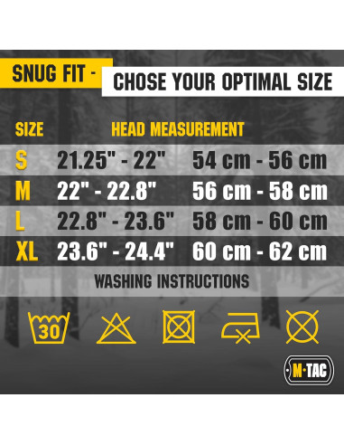 Gorro Táctico Militar M-Tac Elite Fleece Negro Pequeño