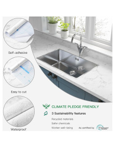 Papel Contacto de Mármol Heroad Autoadhesivo 1.31x6.56m 2