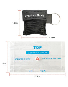 KONGDY 10pcs Máscara de CPR con Válvula Unidireccional 2