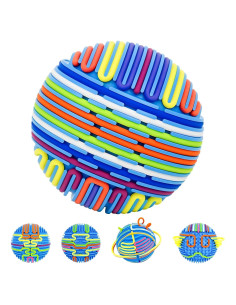 Bola Sensorial Antiestrés Azul 3D DIY para Niños y Adultos