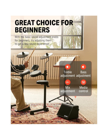 Amplificador de Batería Eléctrica Donner DDA-20 20W Inalámbrico