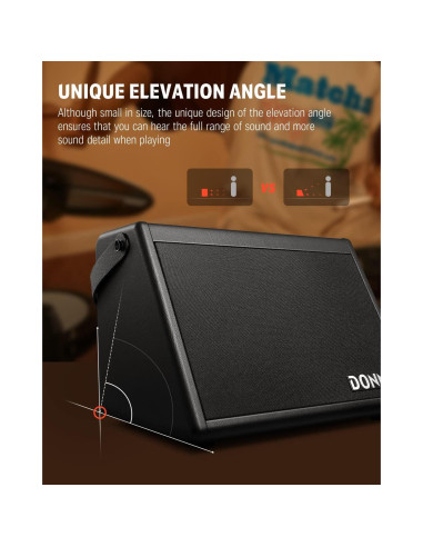 Amplificador de Batería Eléctrica Donner DDA-20 20W Inalámbrico