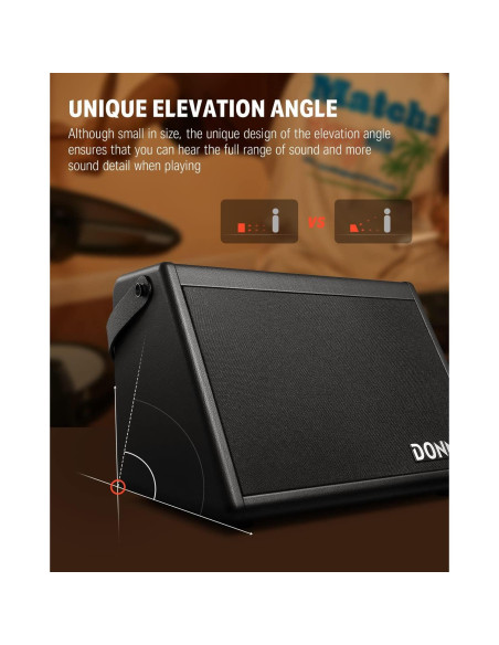 Amplificador de Batería Eléctrica Donner DDA-20 20W Inalámbrico