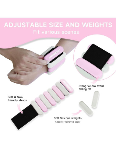 Pesas para Muñeca y Tobillo AKIBEKO 0.45 kg - Conjunto 2 Pzas