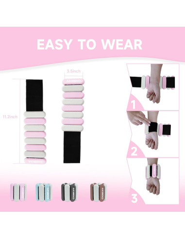 Pesas para Muñeca y Tobillo AKIBEKO 0.45 kg - Conjunto 2 Pzas