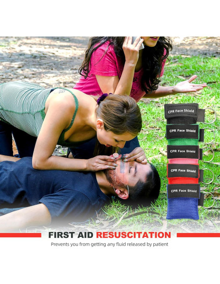 KONGDY 10pcs Máscara de CPR con Válvula Unidireccional