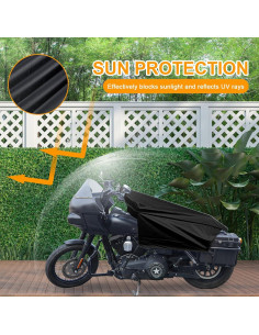 Cubierta de Asiento de Motocicleta RiderVibe M Negra UV 2