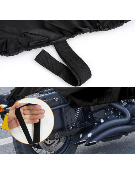 Cubierta de Asiento de Motocicleta RiderVibe M Negra UV