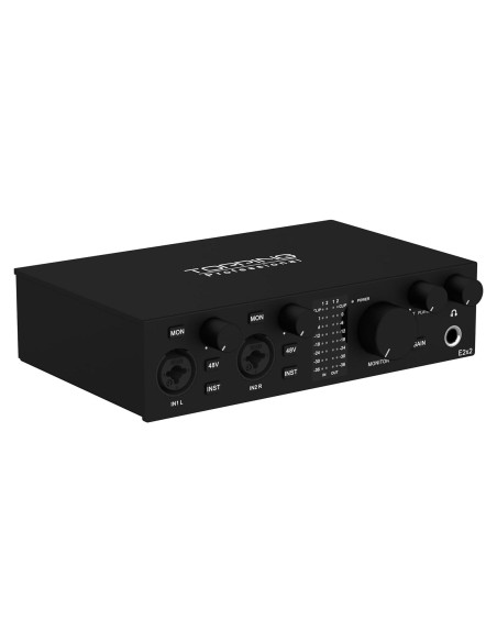 Interfaz de Audio USB Topping E2X2 - Mezclador Profesional Negro