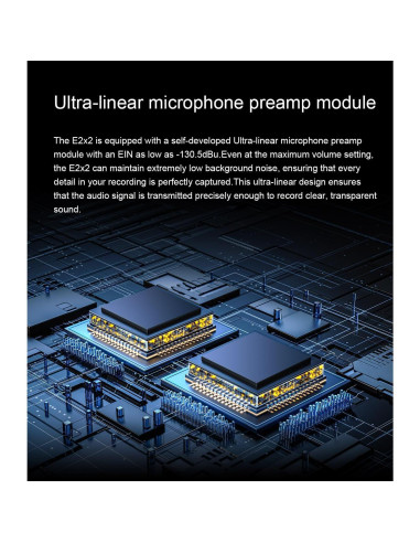 Interfaz de Audio USB Topping E2X2 - Mezclador Profesional Negro