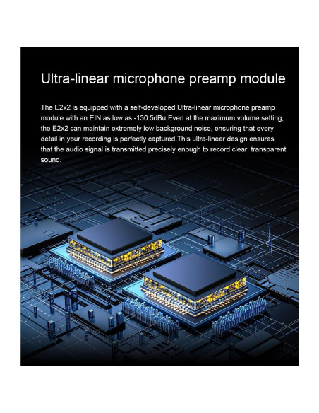 Interfaz de Audio USB Topping E2X2 - Mezclador Profesional Negro