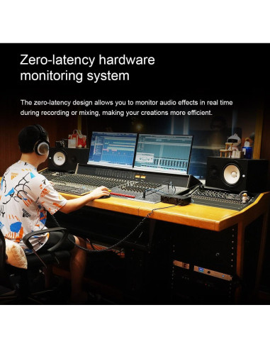 Interfaz de Audio USB Topping E2X2 - Mezclador Profesional Negro