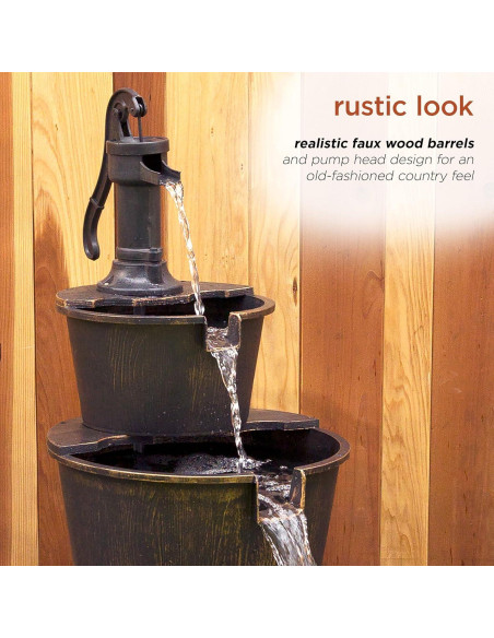 Fuente de Agua Rústica Alpine TEC234BR 101.6 cm Exterior