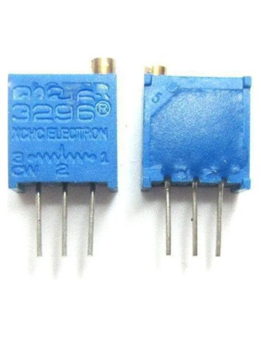 10 Piezas Potenciómetro Trimmer 100K Ohm 3296W Genérico