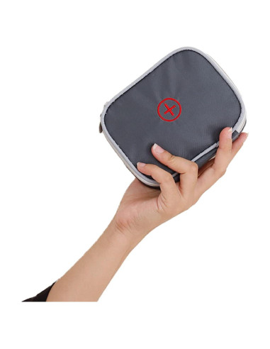Bolsa de Primeros Auxilios Mini Lingcat Gris Vacía 13x10 cm