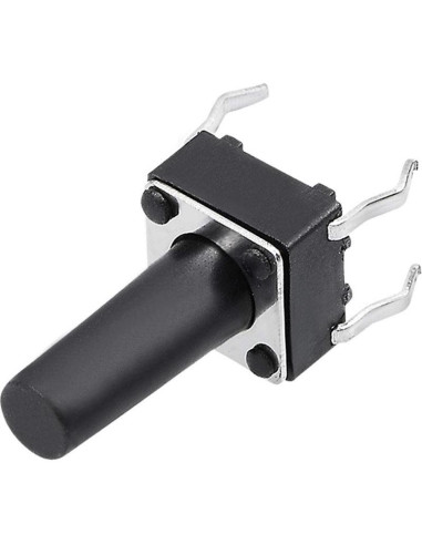 Interruptor Táctil Momentáneo uxcell 4 Pines 6x6mm 10PCS