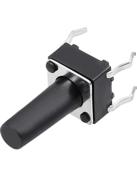 Interruptor Táctil Momentáneo uxcell 4 Pines 6x6mm 10PCS