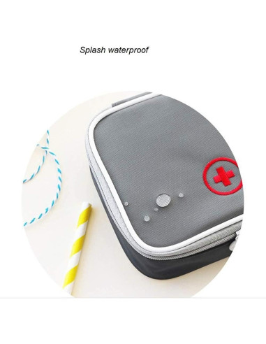 Bolsa de Primeros Auxilios Mini Lingcat Gris Vacía 13x10 cm
