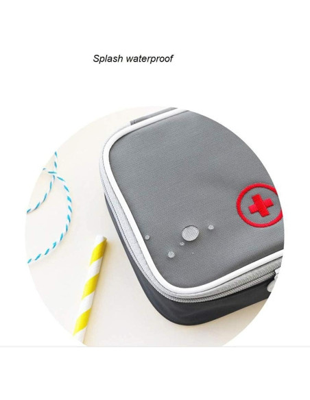 Bolsa de Primeros Auxilios Mini Lingcat Gris Vacía 13x10 cm