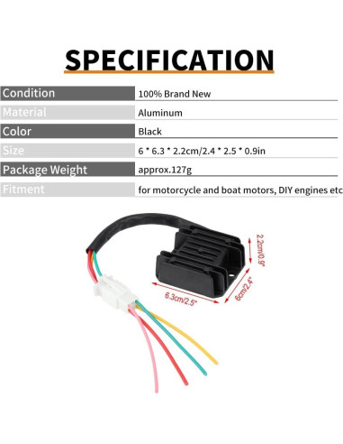 Regulador de Voltaje Rectificador Keenso 4 Cables 119g