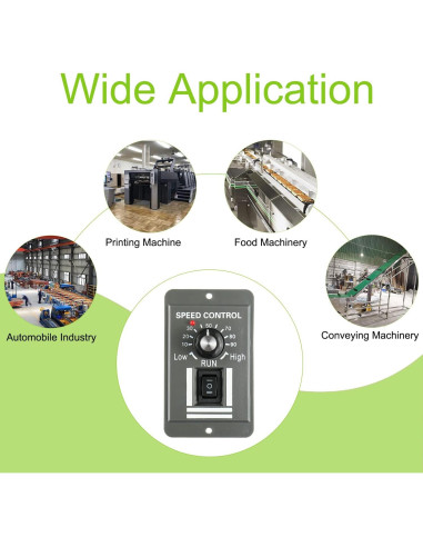 Controlador de Velocidad Motor DC EPLZON 12-60V 20A PWM Ajustable