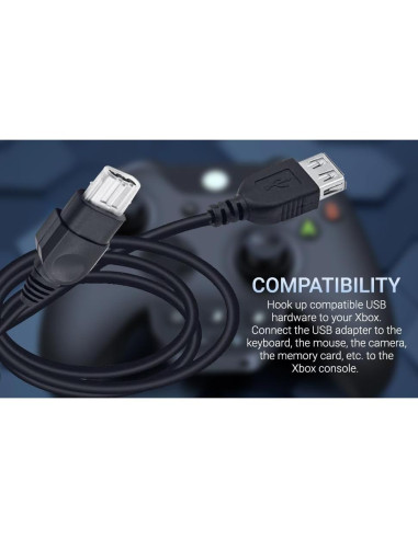 Adaptador USB Femenino Gamer Gear para Xbox Original 1ra Gen
