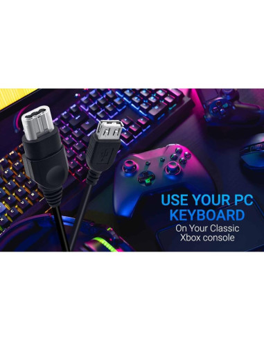 Adaptador USB Femenino Gamer Gear para Xbox Original 1ra Gen