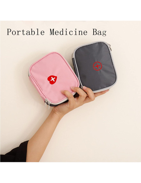 Bolsa de Primeros Auxilios Mini Lingcat Gris Vacía 13x10 cm