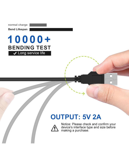 Cable de Alimentación DC 5V LANMU con 14 Adaptadores Intercambiables