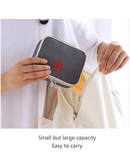 Bolsa de Primeros Auxilios Mini Lingcat Gris Vacía 13x10 cm