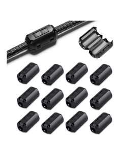 Filtro de Ruido EMI RFI Roctee 12 Pcs Núcleo de Ferrita 7mm