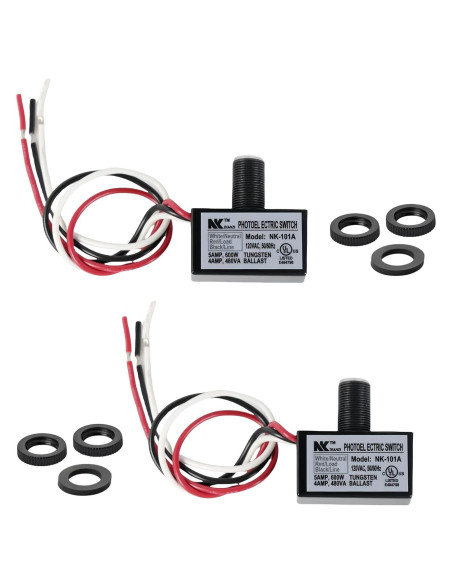 Paquete de 2 Sensores de Luz Fotocélula Stitokg - Impermeables