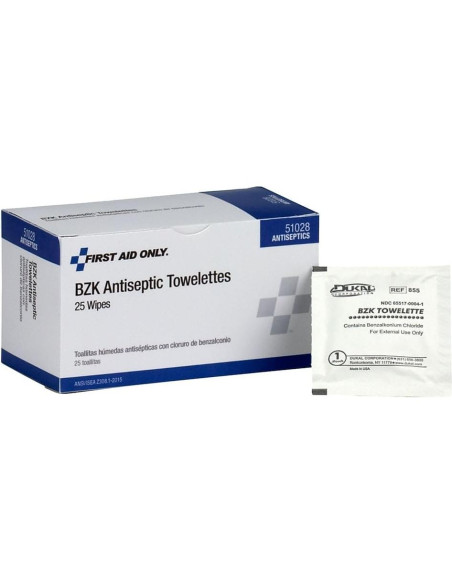 Toallitas Antisépticas PhysiciansCare 25 Unidades 5x10 cm